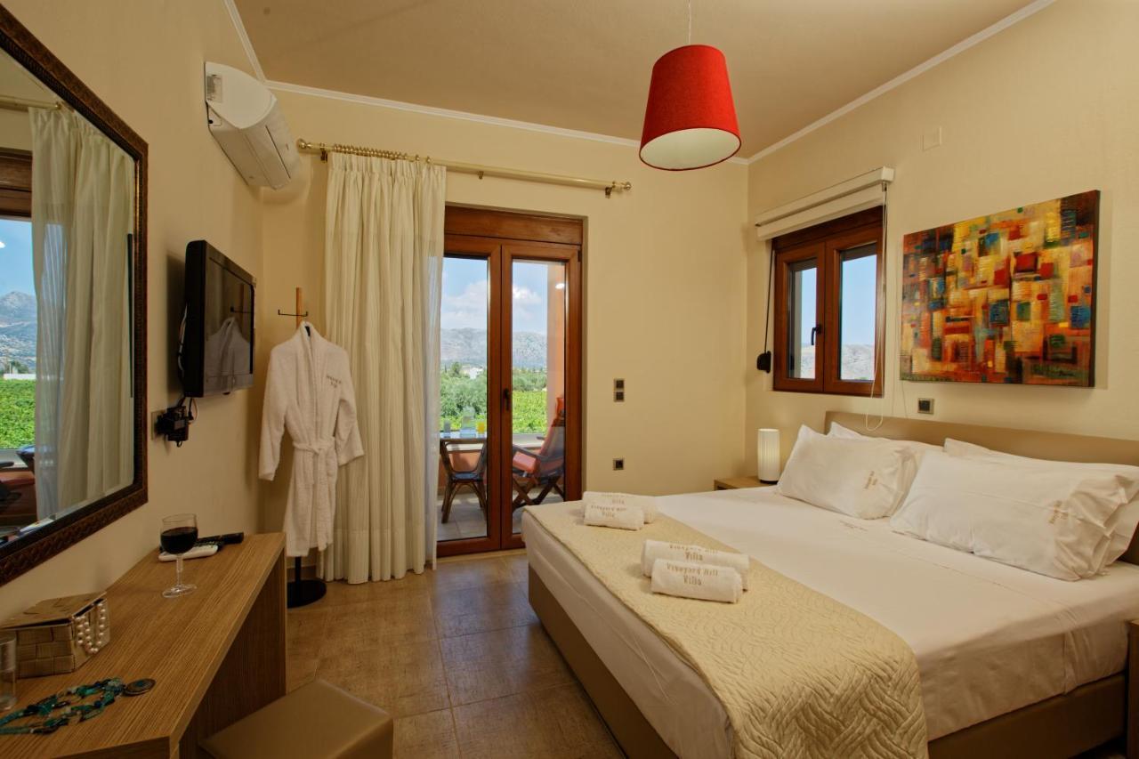 Cretan Vineyard Hill Villa Káto Kalészia Kültér fotó