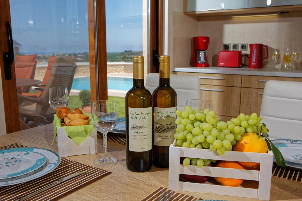 Cretan Vineyard Hill Villa Káto Kalészia Kültér fotó